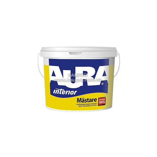 Фарба AURA Mastare водно-дисперсійна для стель і стін, 1 л