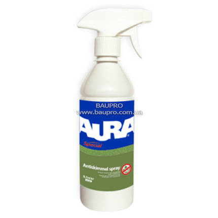 Засіб AURA Antiskimmel Spray для профілактики і знищення цвілі, 0,5 л, фото 2