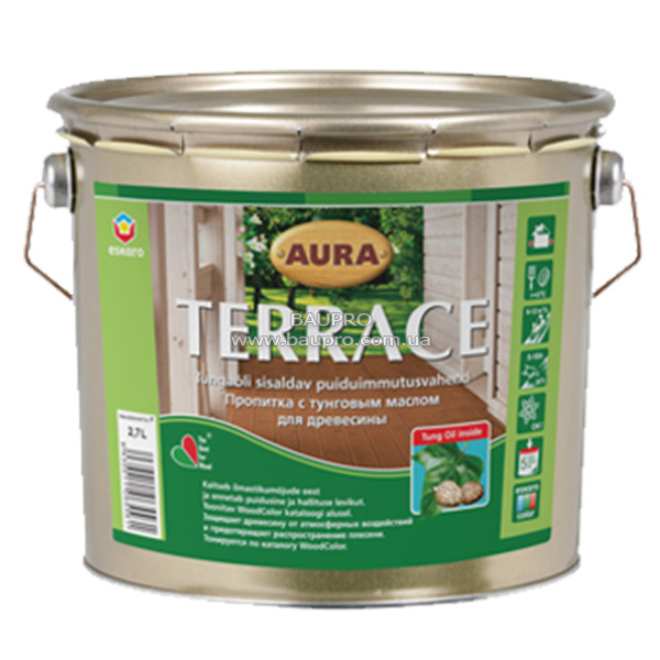 Олія AURA Terrace для терас (безбарвний), 9 л
