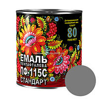 Емаль СПЕКТР ПФ-115С стандарт, алкідна (сіра), 2,8 кг