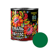 Емаль СПЕКТР ПФ-115С стандарт, алкідна (зелена), 0,9 кг