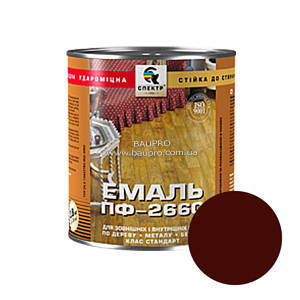 Емаль СПЕКТР ПФ-266С стандарт, алкідна для підлоги (червоно-коричнева), 0,9 кг