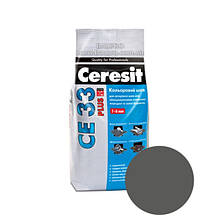 Затирка CERESIT CE 33 Plus 115 (сірий цемент), 2 кг
