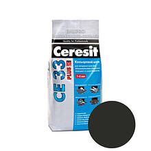 Затирка CERESIT CE 33 Plus 117 (чорна), 2 кг
