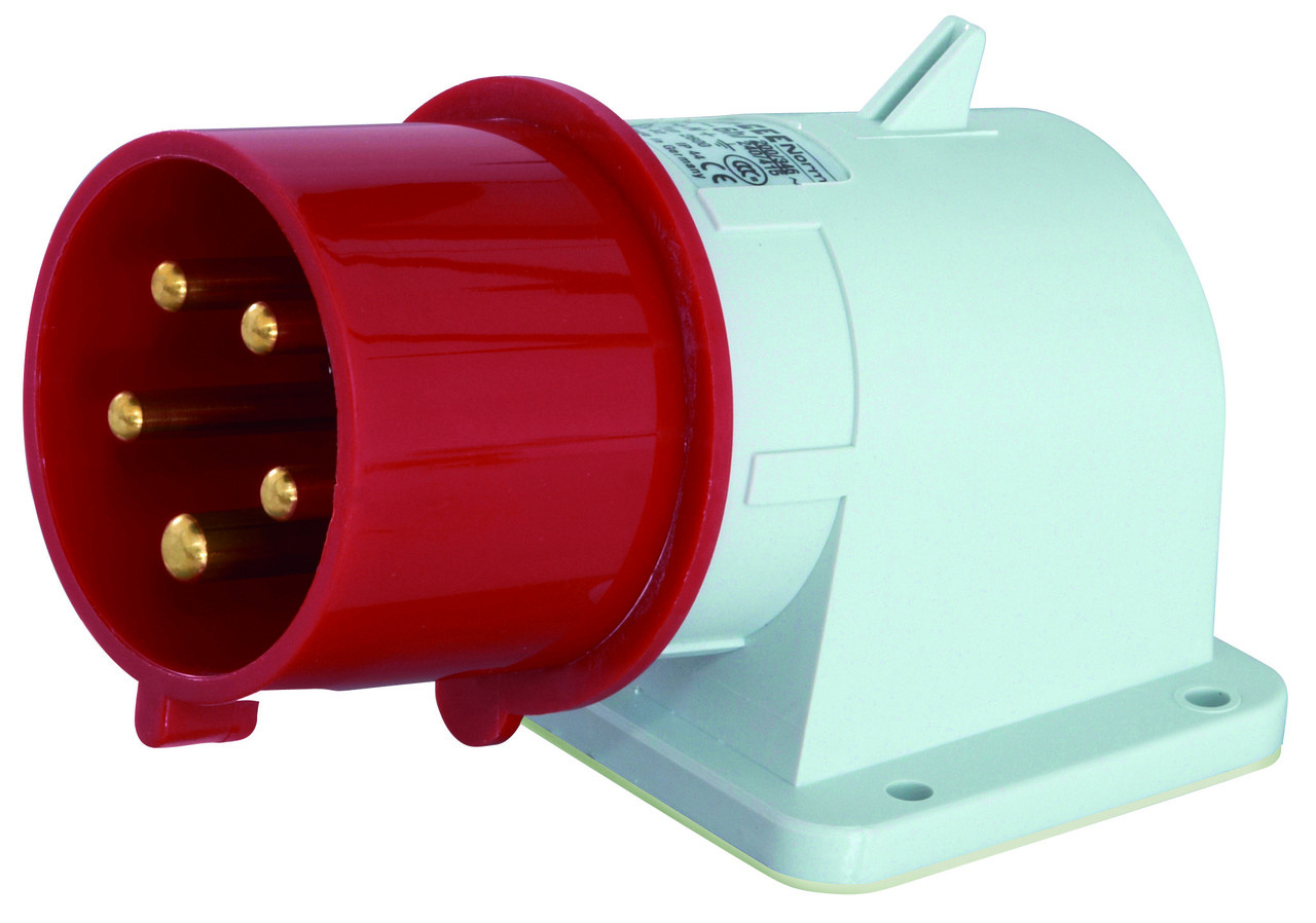 Розетка PFT CEE 5*32 A "П" 6 h, червона