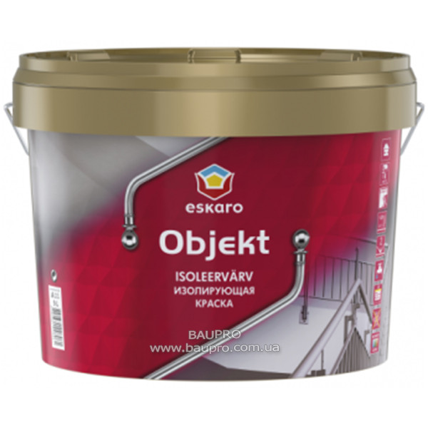 Фарба ESKARO Objekt ізолювальна акрилатна (глибокоматова), 9 л