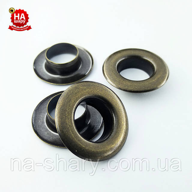 Люверс №28, 13мм, антик На фото Люверс №28, 13мм, антик