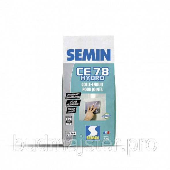 Шпаклівка Semin CE 78 HYDRO вологостійка, 5 кг