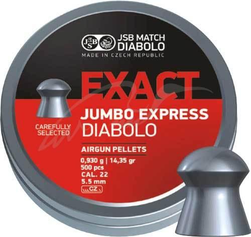 Кулі для пневматики JSB Diabolo Exact Jumbo Express 5,52 мм 0,930 гр (250 шт / уп)