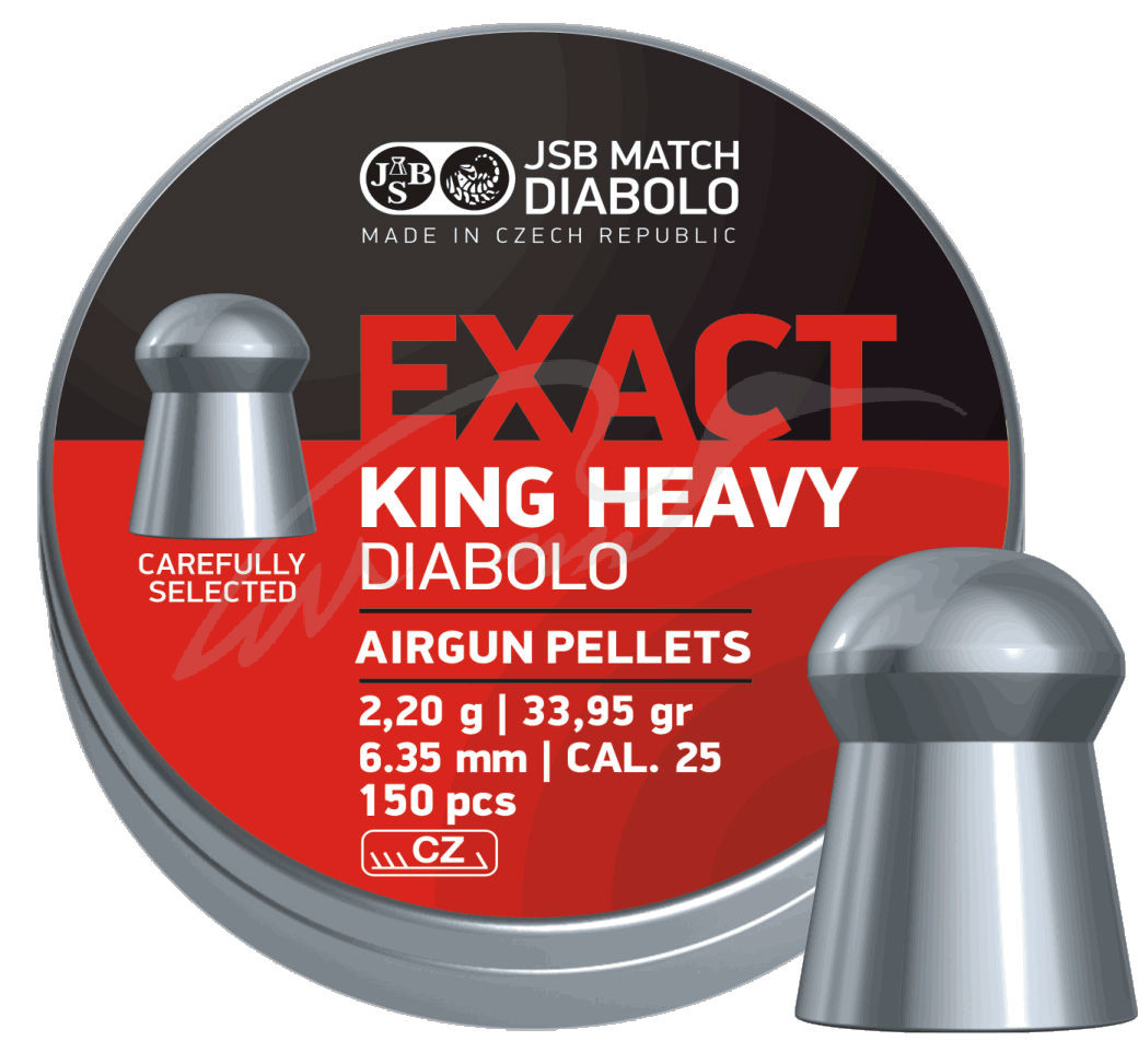 Кулі для пневматики JSB King Heavy, 6,35 mm, 2,2 г, 150 шт / уп