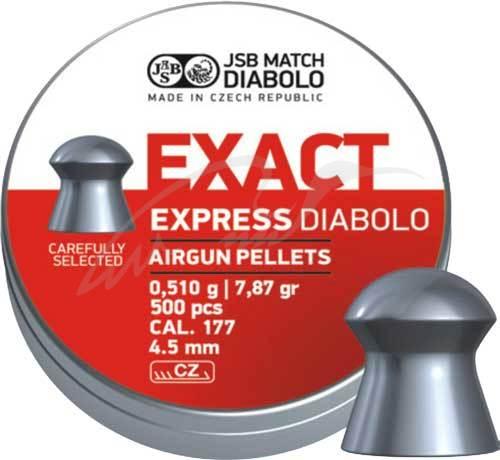 Кулі для пневматики JSB Diablo Exact Express 4,52 мм 0,510 гр. (500 шт/уп)