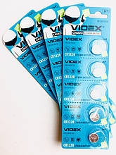 Літієва Батарейка VIDEX CR1220 5pcs BLISTER CARD