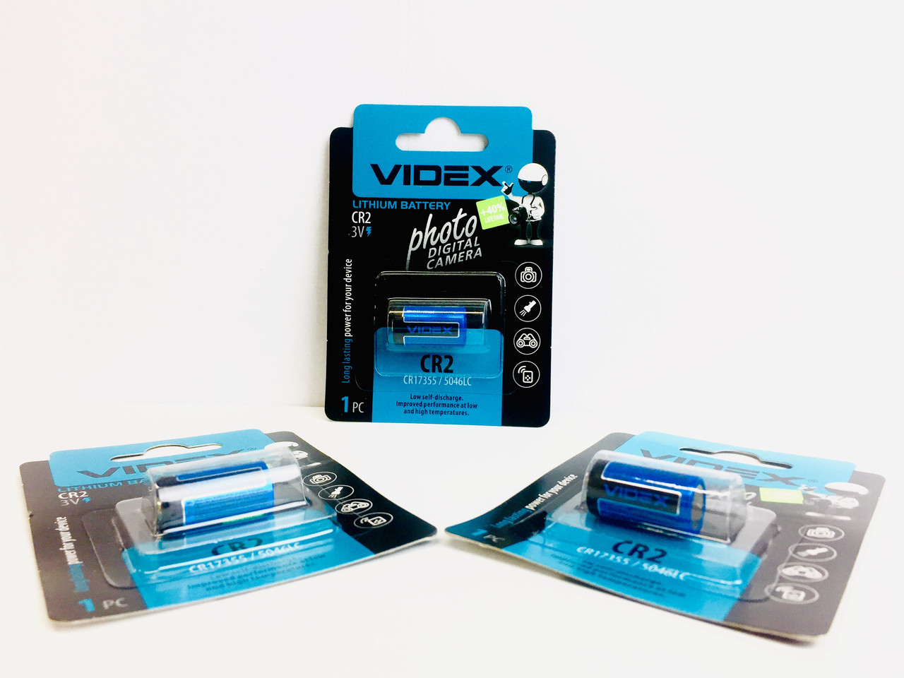 Літієва Батарейка VIDEX CR2 1pc BLISTER CARD (20/200)