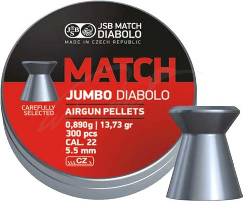 Кулі для пневматики JSB Diablo Jumbo Match 5,5 мм 0,890 гр (300 шт/уп)