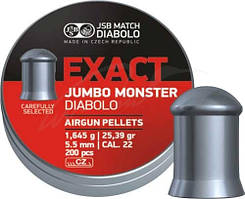 Кулі для пневматики JSB Exact Jumbo Monster 5,52 мм 1.645 гр (200 шт / уп)