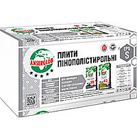 Пінопласт Anserglob EPS S 1000х1000х100мм (7,5 кг/м3)