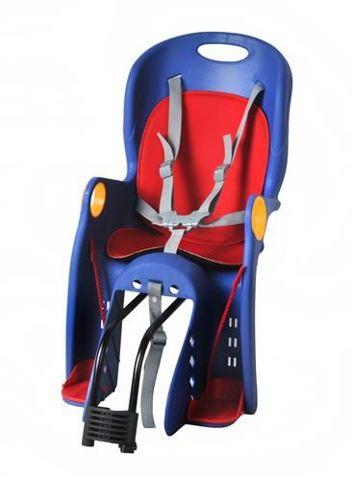 Дитяче велосипедне крісло Велокрісло Синьо червоне, фото 1