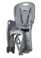 Дитяче велосипедне крісло Велокрісло Сіре