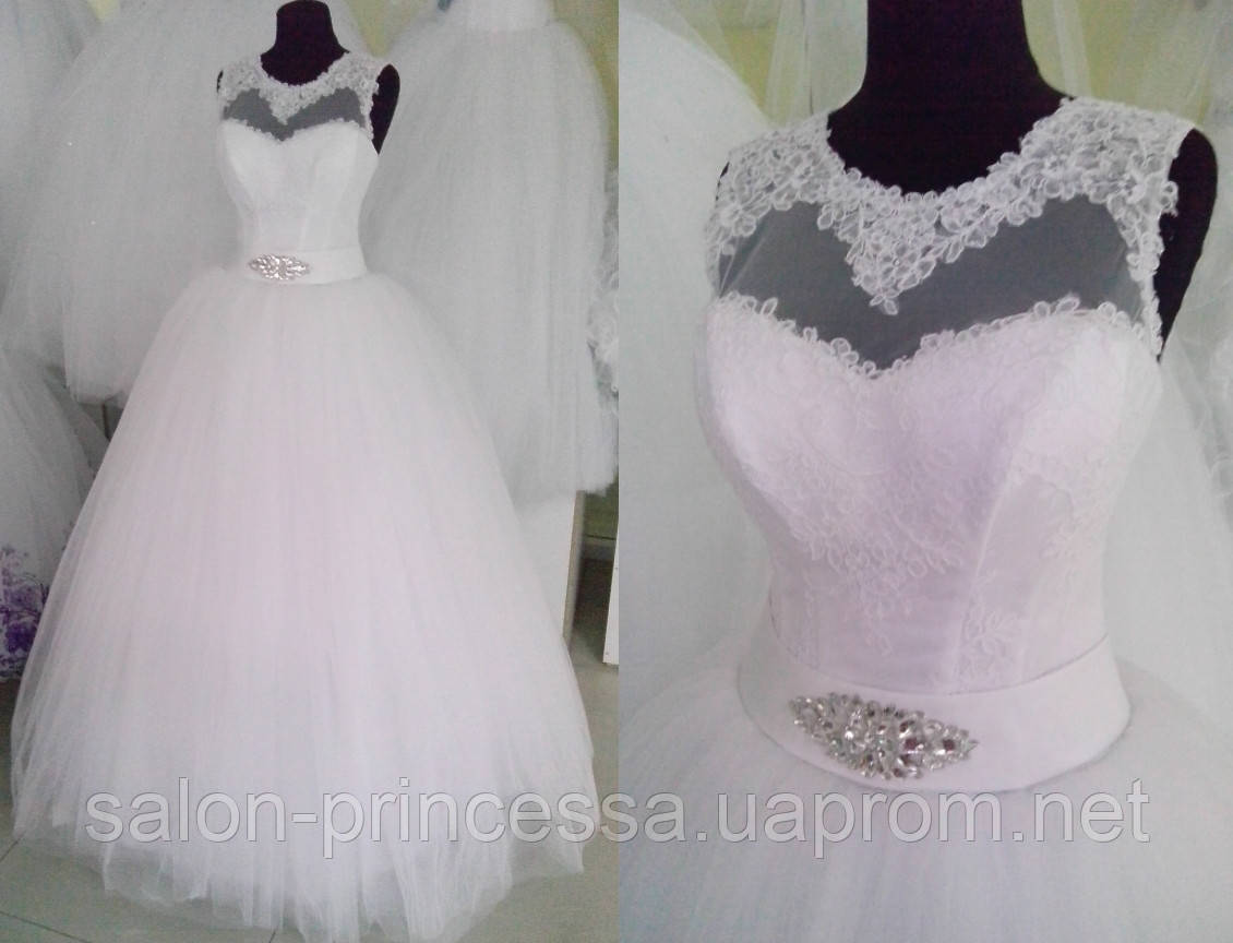 Свадебное элегантное платье невесты "Княгиня" (Арт. 15-11) - фото 1 - id-p83872538