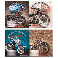 Зошит 36 аркушів у клітинку "Оригінальні мотоциклі" 20/240