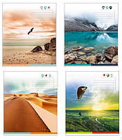 Зошит 36 аркушів у клітинку "Лині горизонту" 20/240