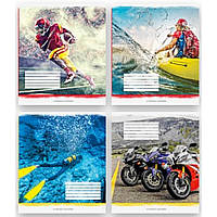 Зошит 36 аркушів у клітинку "Спорт" 20/240