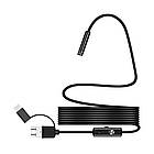 Ендоскоп ALVIVA-масаскоп 5,5 мм довжина 2 м Інспекційна камера Роздільна здатність 960х720 жорсткий кабель, фото 9