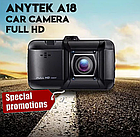 Автореристатор відеореєстратор Anytek A-18 кріплення на присоску 1 камера 3" Full HD 12 Мп датчик удару, фото 6