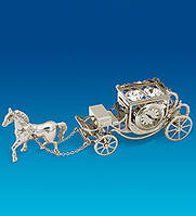 Фигурка с часами "Карета с лошадью" с кристаллами Сваровски AR-1309/ 2