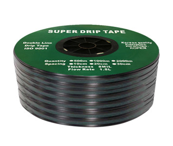Крапельна стрічка емітерна Super Drip Tape 20см (бухта 500 м) Корея