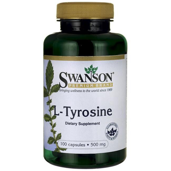 Тирозин, L-Tyrosine, Swanson, 500 мг, 100 капсул - фото 5 - id-p232738844