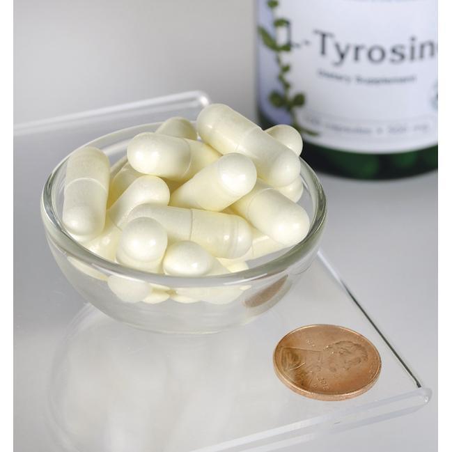 Тирозин, L-Tyrosine, Swanson, 500 мг, 100 капсул - фото 6 - id-p232738844