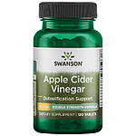 Яблучний оцет подвійної сили, для схуднення, 200 мг 120 таблеток, Apple Cider Vinegar, Swanson