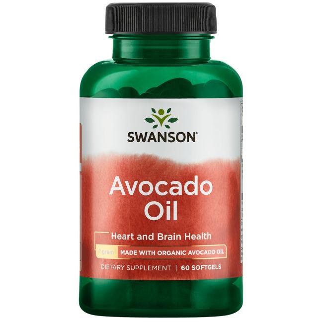 Масло авокадо, натуральне, Avokado Oil, Swanson, 60 капсул