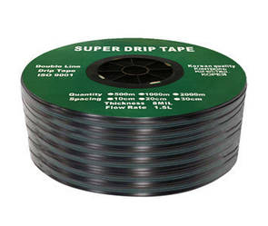Крапельна стрічка щілинна Super Drip Tape 30см (бухта 2000 м) Корея