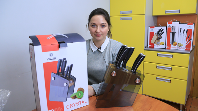 Набір ножів Vinzer Crystal 89113 (6 пр)