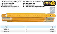Метр складывающийся Польша линейка деревянный l=2 м VOREL-15020