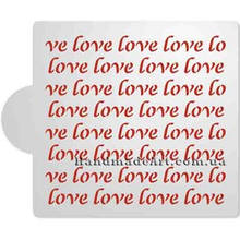 Трафарет Фон із напису Love 2 Т169