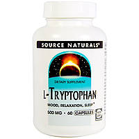 L-триптофан, Source Naturals, 500 мг, 60 капсул