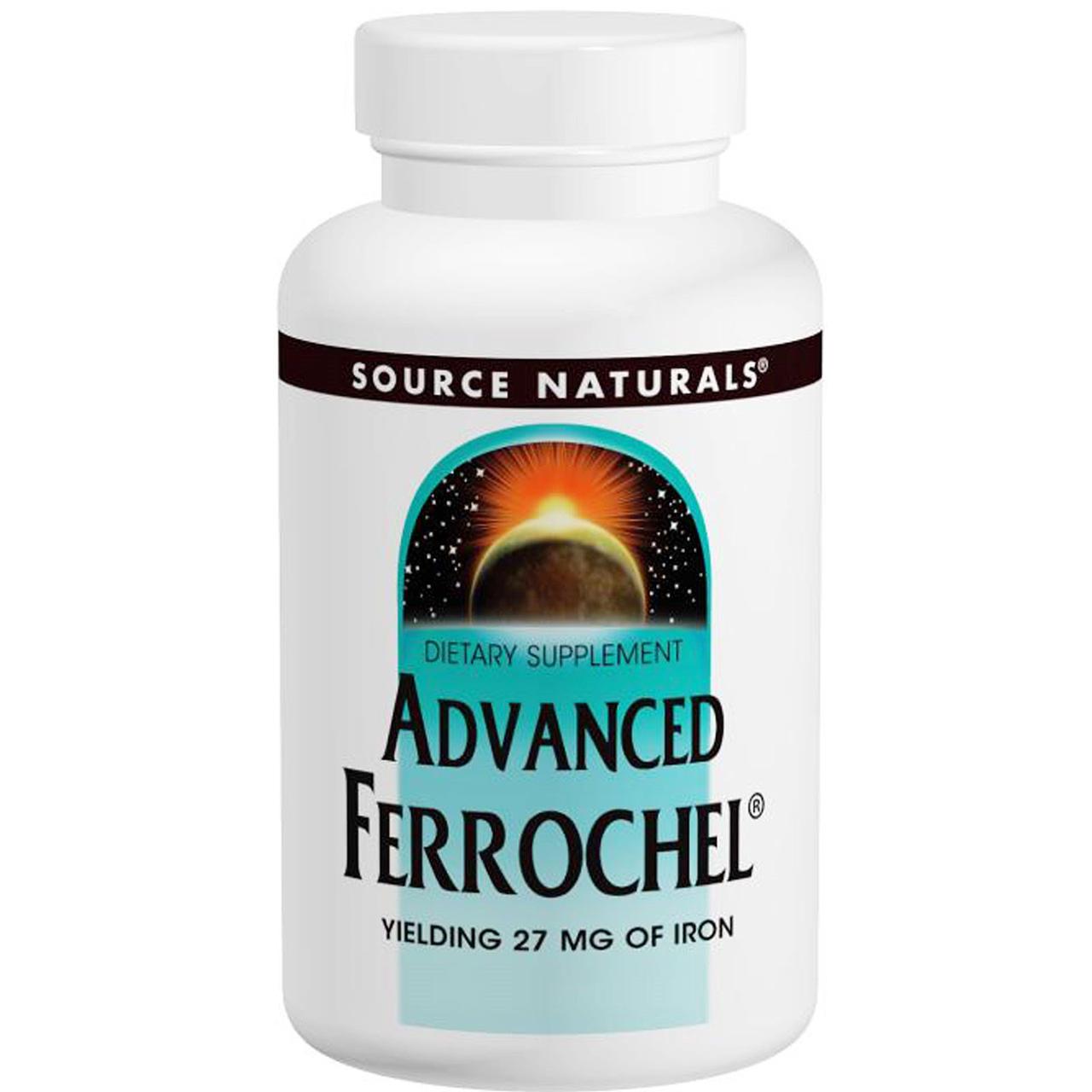 Залізо, Source Naturals, 180 таблеток