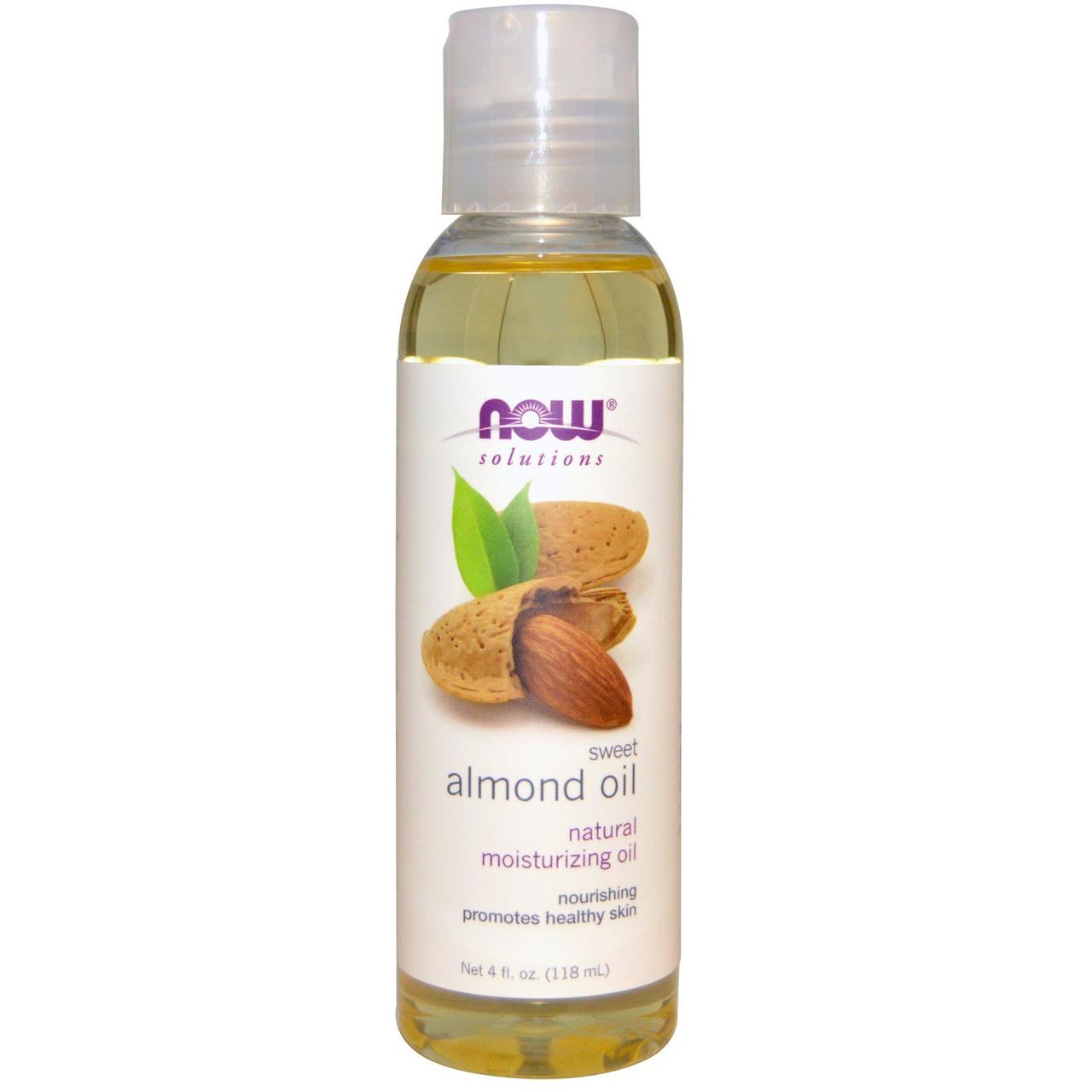 Масло солодкого мигдалю, Now Foods, Sweet Almond Oil, 118 мл