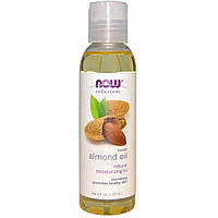 Масло солодкого мигдалю, Now Foods, Sweet Almond Oil, 118 мл