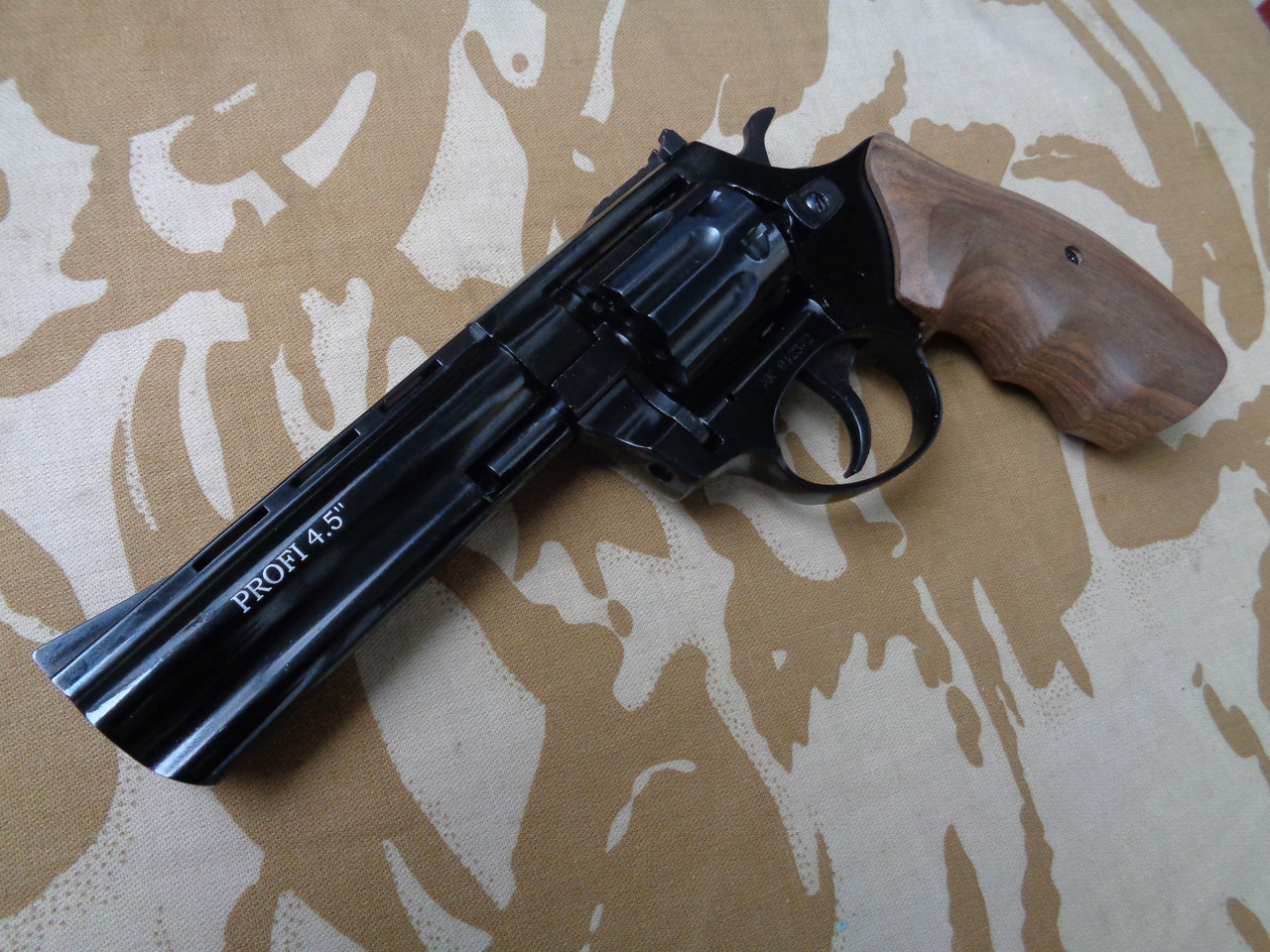 Револьвер флобера PROFI-4.5" (чорний/ дерево)