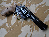 Револьвер флобера PROFI-4.5" (чорний/ дерево), фото 2