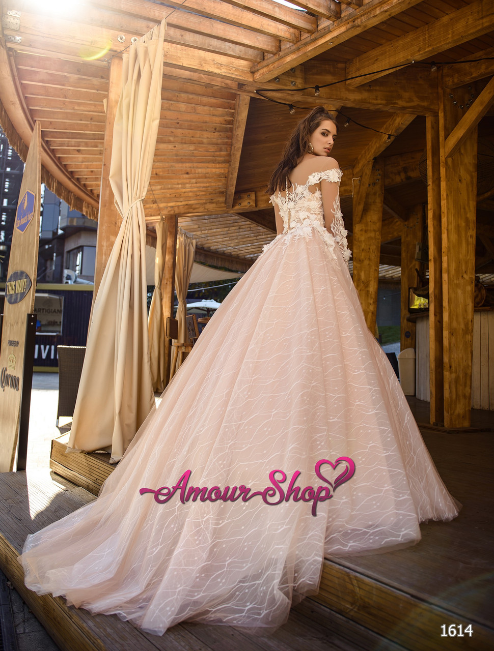 Свадебное платье с длинными рукавами - фото 3 - id-p905185999