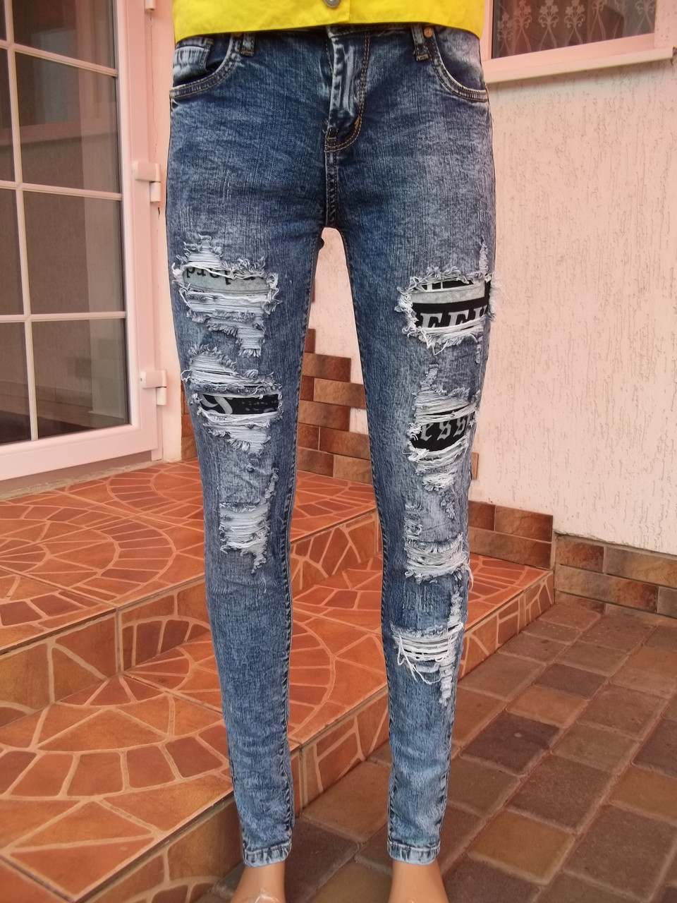 (44р — пояс — 76/80 см) Стрейчеві джинси скіні джегінси трегінси НОВІ