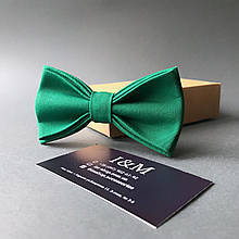 Краватка-метелик I&M Craft класичний смарагдовий (010330)