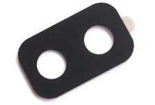 Скло камери для Samsung A605F Galaxy A6 Plus (2018), з рамкою чорного кольору, фото 1