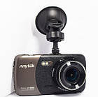 Відеореєстратор Anytek B50H 2 камери 4" автореєстратор Full HD 1920х1080р датчик руху автовимкнення, фото 3