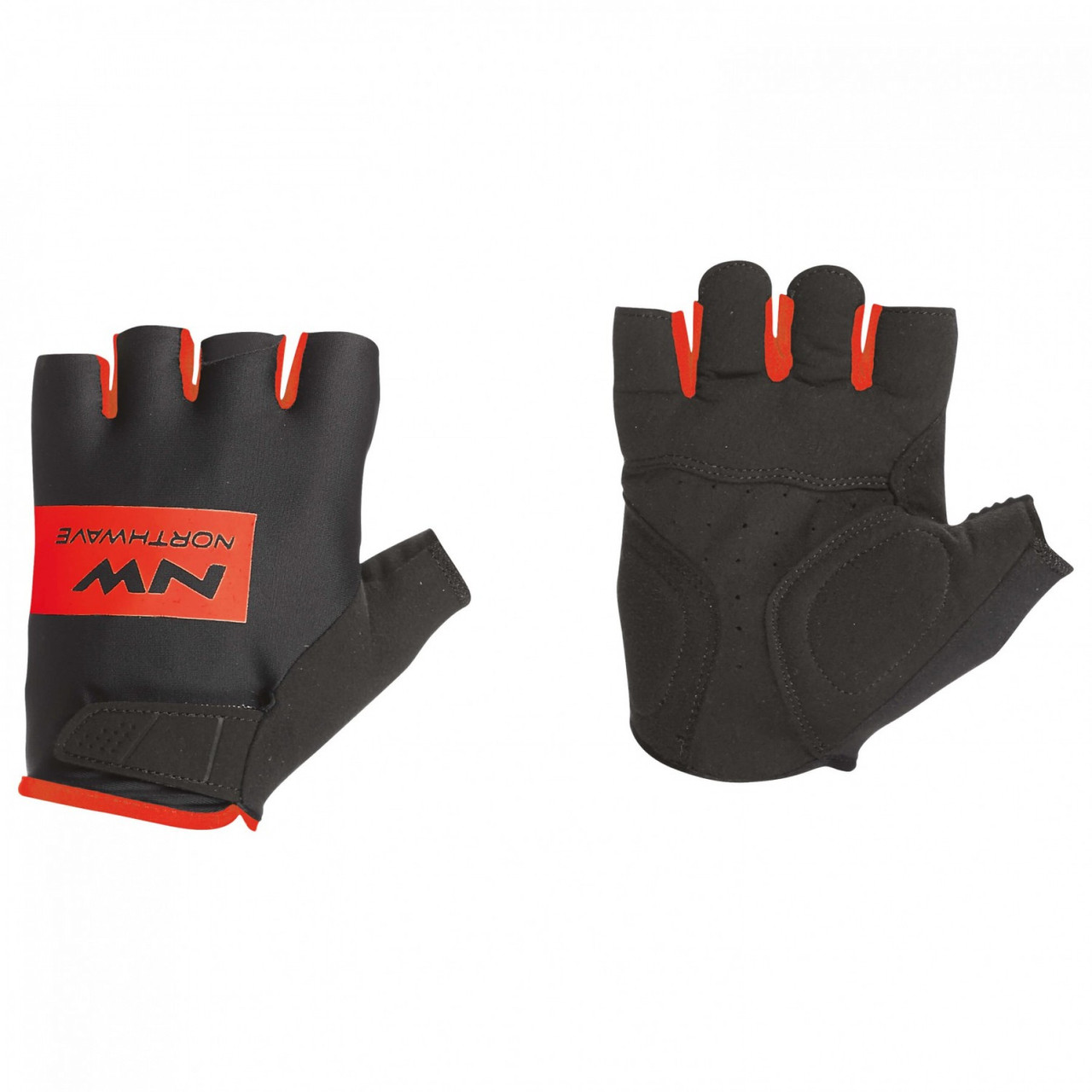 Рукавиці вело NORTHWAVE FLAG ShortGloves Black/Red р.L